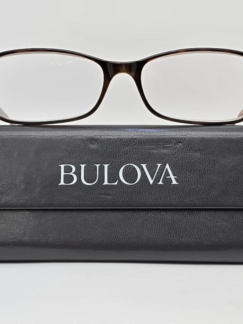 Bulova Ashland Havana Rose Cat Eye Eyeglasses Frame w/ Flexhinge and Case 53mm
